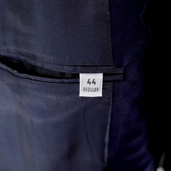 Savile Row‎ Wool Blue 2 Gold Button Blazer 44R - Picture 12 of 15